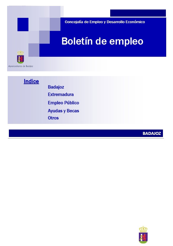 Último Boletín de Empleo Ayuntamiento de Badajoz