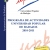 Programa de Actividades 2010-11