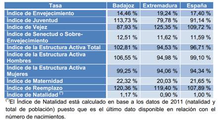 Cuadro procedente del Plan Estratgico de Badajoz