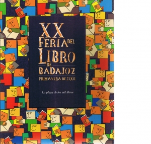 XX Feria del libro de Badajoz.La plaza de los mil libros. Primavera de 2001