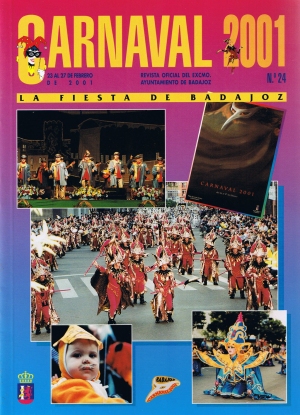 Carnaval 2001.La fiesta de Badajoz.Revista oficial del Ayuntamiento.
