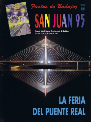 San Juan 1995. La Feria del Puente Real. Fiestas de Badajoz. Revista oficial del ayuntamiento. 