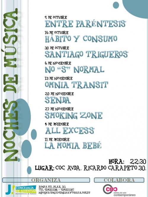 Cartel conciertos