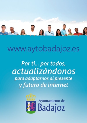 Actualizaci�n de la p�gina web del Ayuntamiento de Badajoz