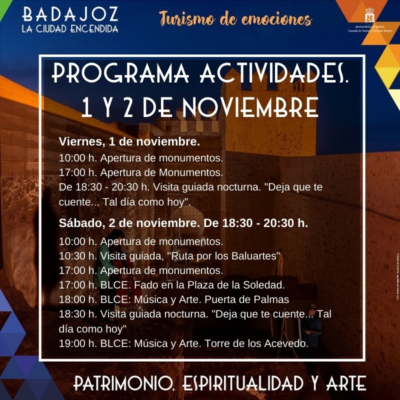 Programa de actividades 1-2 noviembre