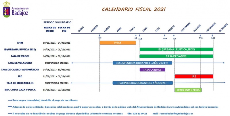Calendario Fiscal 2021