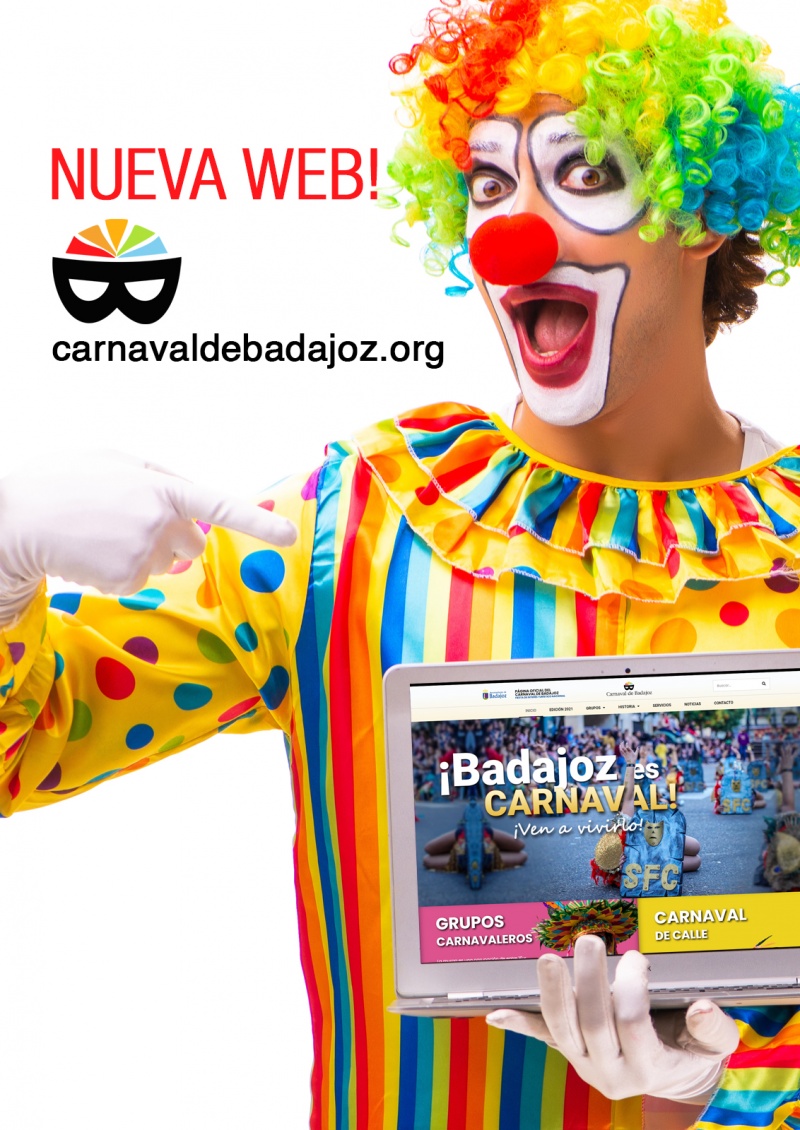 Nueva pgina web oficial del Carnaval de Badajoz