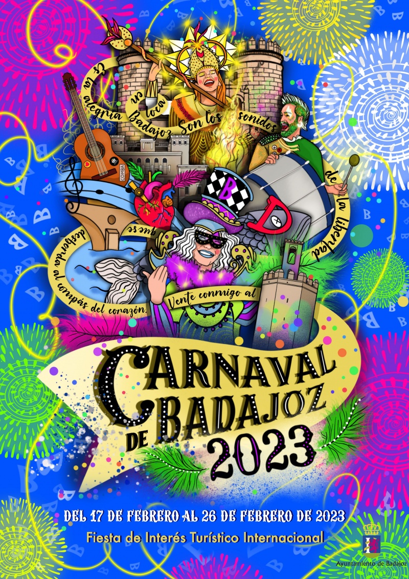 Cartel del Carnaval de Badajoz 2023