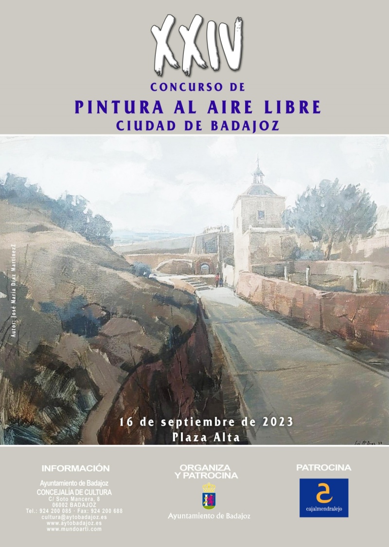 XXIV Concurso de Pintura al Aire Libre Ciudad de Badajoz 2023