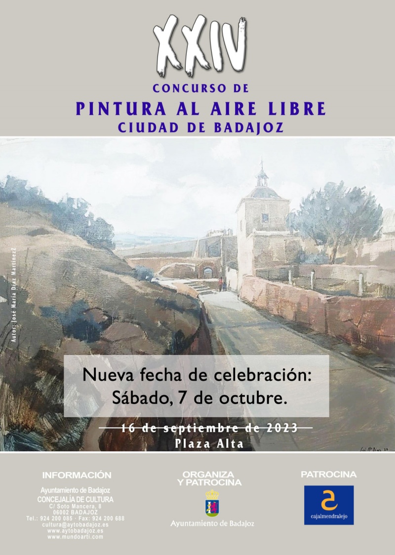 XXIV Concurso de Pintura al Aire Libre Ciudad de Badajoz 2023