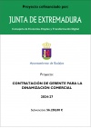 Cartel gerente de comercio badajoz