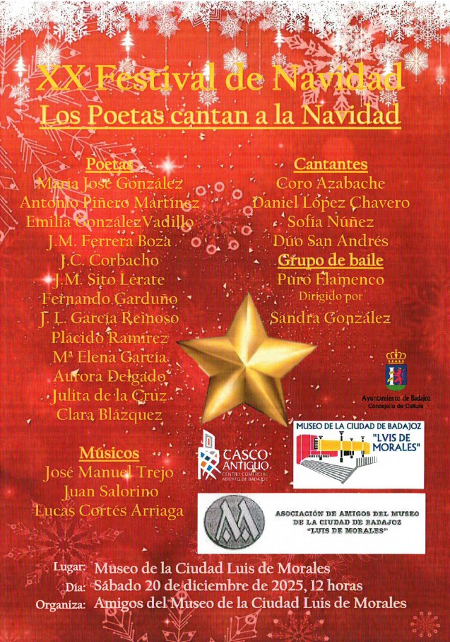 Cartel XX Recital Navidad 2025