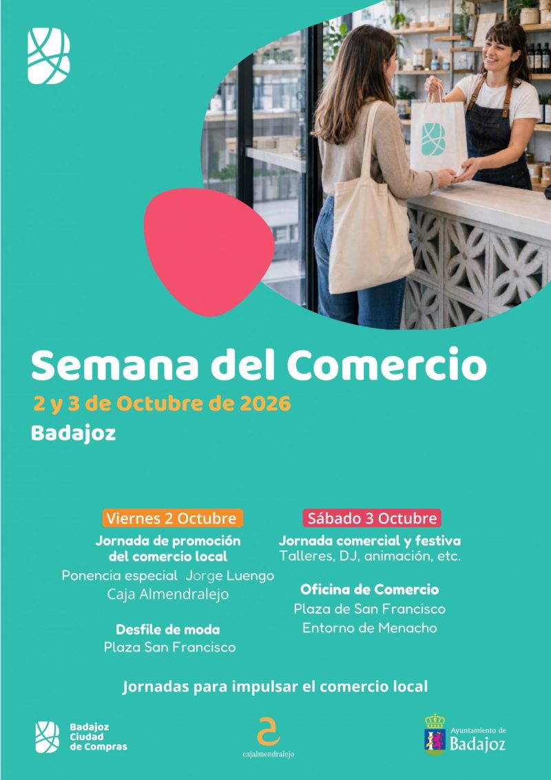 CARTEL SEMANA DE COMERCIO EN BADAJOZ