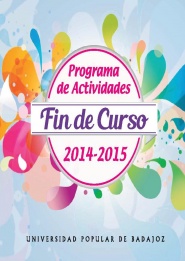 PROGRAMA DE ACTIVIDADES FIN DE CURSO 2014-2015