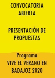 Abierto plazo de presentacin de propuestas al Programa "Vive el verano en Badajoz 2020".