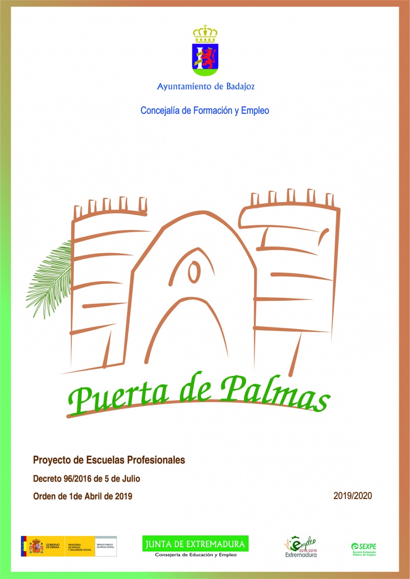 CARTEL ESCUELA PROFESIONAL PUERTA DE PALMAS