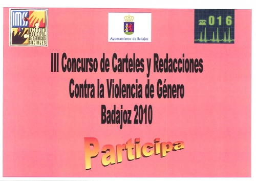 Concurso de Carteles y Redacciones Contra la Violencia de Genero Badajoz 2010