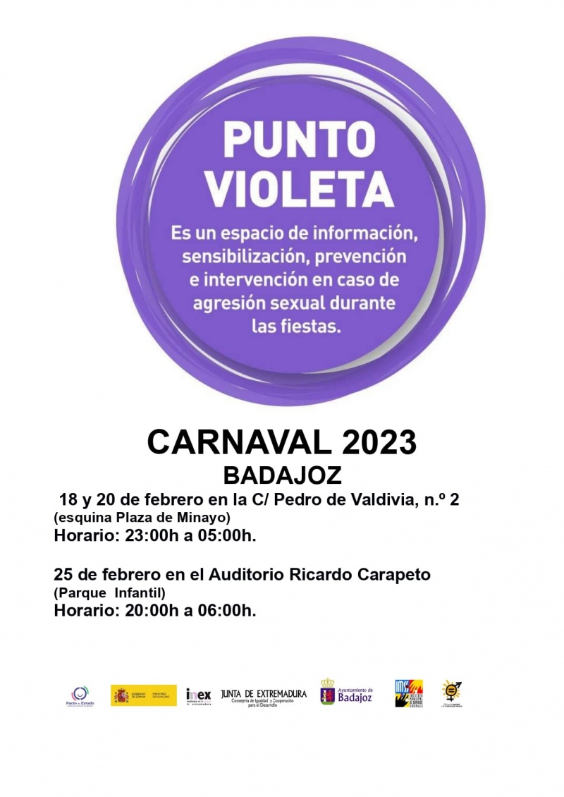 Punto Violeta en Carnaval